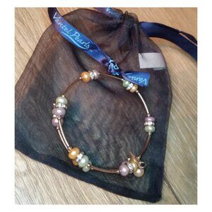 New Vantel Pearls Genuine Pearl Coil Bracelet